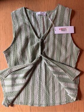 Sage Sleeveless Tank Top